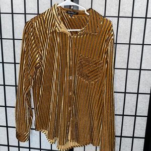 Velvet long sleeve top